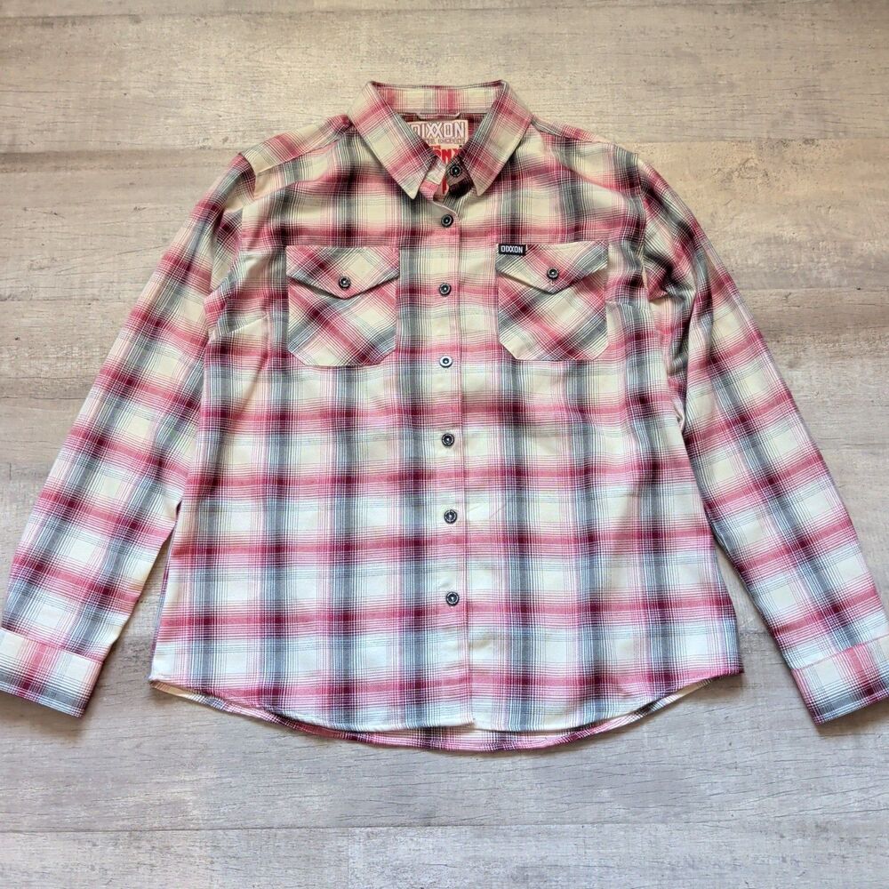Dixxon Flannel Company The Bronx Red Plaid Long Sleeve Shirt Men's Size XL D-Tec